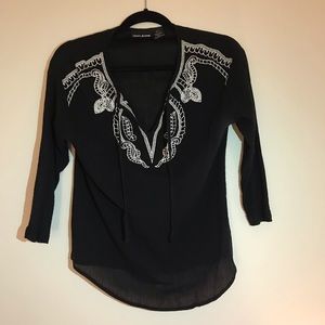 DKNY Black Blouse, Small, Excellent Condition